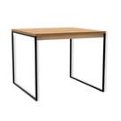 mesa 6 lugares quadrada industrial 120x80cm