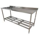 Mesa Aço Inox Profissional 170x60x90 cm com Espelho Nortinox