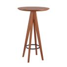 Mesa Alta Bistrô Redondo em Madeira Berlim 65cm RMI