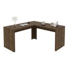 Mesa Angular para Escritório Home Office ME4116 MDP Nogal G69 - Gran Belo