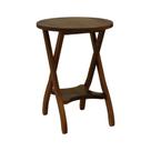 Mesa Apoio 1 Prateleira Summer Madeira Imbuia Maciça