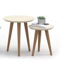Mesa apoio elegance 2 pçs