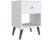 Mesa Apoio Lateral e de Cabeceira com Gaveta Retrô