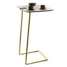 Mesa Apoio Lateral para Sofá Atenas Pé Dourado LarFlex