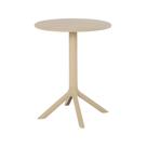 Mesa Área Externa Marina Tampo Redondo 60cm em PU Fendi G56 - Gran Belo