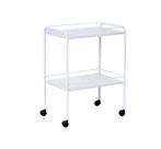 Mesa Auxiliar 40 X 60 X 80 Com Varanda e Rodizios Pintura Epoxi