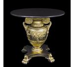 Mesa Auxiliar Ânfora Grega Arte Classica Dourado