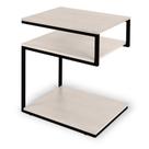 Mesa Auxiliar Aruana em Aço Carbono Preto