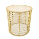 Mesa Auxiliar Bambu Finos Traços Decorativa Alta Decoração