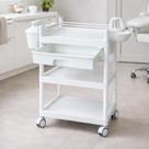 Mesa Auxiliar BIOTRON com Rodizio Para Salao, clinica, consultório