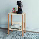Mesa Auxiliar Em Mdf 40x44x60 Cm Branco Freijó Dalla Costa F14