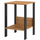Mesa Auxiliar Industrial F14 Pradel 100% MDF Freijó/Preto Fosco 40x44x60 cm Compacta e Funcional Mesa Auxiliar Industrial F14 Pradel 100% MDF Freijó/Preto Fosco 40x44x60 cm Compacta e Funcional