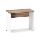 Mesa Auxiliar Pé Painel P25 Pandin 90 CM Noce Naturale e Branco Mesa Auxiliar Pé Painel P25 Pandin 90 CM Noce Naturale e Branco