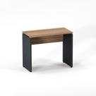 Mesa Auxiliar Pé Painel P25 Pandin 90 CM Noce Naturale e Grafito Mesa Auxiliar Pé Painel P25 Pandin 90 CM Noce Naturale e Grafito