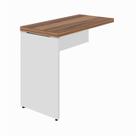 Mesa AUXILIAR Simples - PÉ PAINEL - 0,90X0,45m - NOGAL SEVILHA / BRANCO - 34308