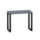 Mesa Auxiliar Tubolar PE 40 Pandin 90 x 45 Cm Grafito e Preto Mesa Auxiliar Tubolar PE 40 Pandin 90 x 45 Cm Grafito e Preto
