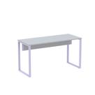 Mesa Auxiliar Tubular P25 Pandin 90 CM Cinza e Lilas Mesa Auxiliar Tubular P25 Pandin 90 CM Cinza e Lilas