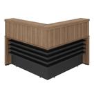 Mesa Balcao Atendimento Recepcao Tampo Tamburato 148X148 cm Artany