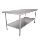 Mesa Bancada de Apoio Total Inox 1,90m X 0,90m BAI 1900/900 - Metalcubas