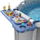 Mesa Bar Leteuke para Beira da Piscina com Balde de Gelo Dobrável