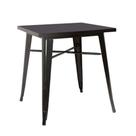 Mesa Bar Quadrada Aço Ferro Tolix Iron Preto 80x80