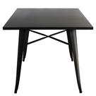 Mesa Bar Restaurante Quadrada Tolix Iron Preto 80x80