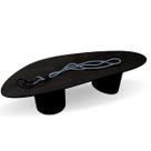 Mesa Bean De Centro Organica Duo em ebano 120x80cm