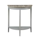 Mesa Benzara Wooden Half Moon Console 66x33x71 cm