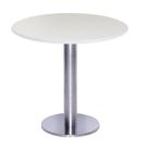 Mesa Beta Big 77,50 cm (Altura) com Tampo em MDP Redonda 70 cm Branco