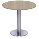 Mesa Beta Big Inox 75 cm (Alt) Disco Redondo Tampo MDP Redondo 60 cm (Larg) x 2,50 cm (Alt) CasaBlanca
