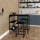 Mesa Bistrô 100cm 2 Banquetas Active Yescasa