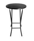 Mesa Bistrô Alta Dobrável em Aço Preto (caixa)