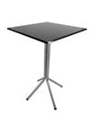 Mesa Bistrô Alta Prata com Tampo Quadrado Preto Mesa Bistrô Alta Prata com Tampo Quadrado Preto