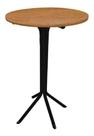 Mesa Bistrô Alta Preta Com Tampo 60cm Redondo Mdf Mesa Bistrô Alta Preta Com Tampo 60cm Redondo Mdf