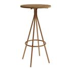Mesa Bistrô Alta Redonda MDP 109,5 x 59cm para 2 Pessoas Fre