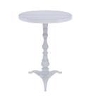 Mesa Bistrô Alta Veroninha Com Tampo Alumínio Branco 106cm