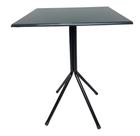 Mesa Bistrô Baixa Estrutura Em Aço Com Tampo 60cm Quadrado MDF Mesa Bistrô Baixa Estrutura Em Aço Com Tampo 60cm Quadrado MDF