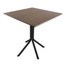 Mesa Bistrô Baixa Preta Aço C/ Tampo 60cm Quadrado MDF Mesa Bistrô Baixa Preta Aço C/ Tampo 60cm Quadrado MDF