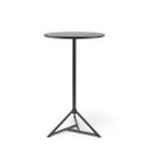 Mesa Bistrô Base Piramidal DOT D600 Plaxmetal Preta