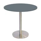 Mesa Bistrô Beta 112,50 cm (Alt) Disco Redondo Tampo MDP Redondo 60 cm (Larg) x 2,50 cm (Alt) Grafite
