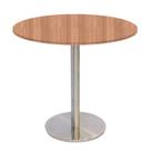 Mesa Bistrô Beta 112,50 cm (Alt) Disco Redondo Tampo MDP Redondo 60 cm (Larg) x 2,50 cm (Alt) Noce Naturalle