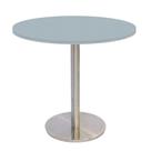 Mesa Bistrô Beta 112,50 cm (Alt) Disco Redondo Tampo MDP Redondo 70 cm (Larg) x 2,50 cm (Alt) Cinza