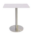 Mesa Bistrô Beta 112,50 cm (Altura) com Tampo em MDP Quadrado 60 cm Branco Mesa Bistrô Beta 112,50 cm (Altura) com Tampo em MDP Quadrado 60 cm Branco
