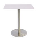 Mesa Bistrô Beta 112,50 cm (Altura) com Tampo em MDP Quadrado 80 cm Branco Mesa Bistrô Beta 112,50 cm (Altura) com Tampo em MDP Quadrado 80 cm Branco