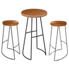 Mesa Bistrô Com 2 Banquetas Deativas Aurora Peroba Preto Mesa Bistrô Com 2 Banquetas Deativas Aurora Peroba Preto