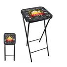 Mesa Bistro Dobravel Em Aço Com Adesivo Decorativo Boteco Mesa Bistro Dobravel Em Aço Com Adesivo Decorativo Boteco