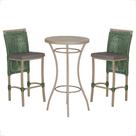 Mesa Bistro e 2 Banquetas Roma Fendi Corda Náutica 11 Trama Original