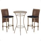 Mesa Bistro e 2 Banquetas Roma Fendi Corda Náutica 12 Trama Original