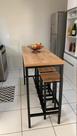 Mesa Bistrô Estilo/Modelo Industrial com 6 banquetas (1,80 x 0,60)