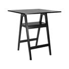 Mesa Bistrô Miami Madeira Maciça e Tampo Quadrado - Preto Tampo 80x80 Laqueado Preto Mesa Bistrô Miami Madeira Maciça e Tampo Quadrado - Preto Tampo 80x80 Laqueado Preto
